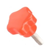 PHK1134-10S-O ICG 6 LOBE HAND KNOB ORG